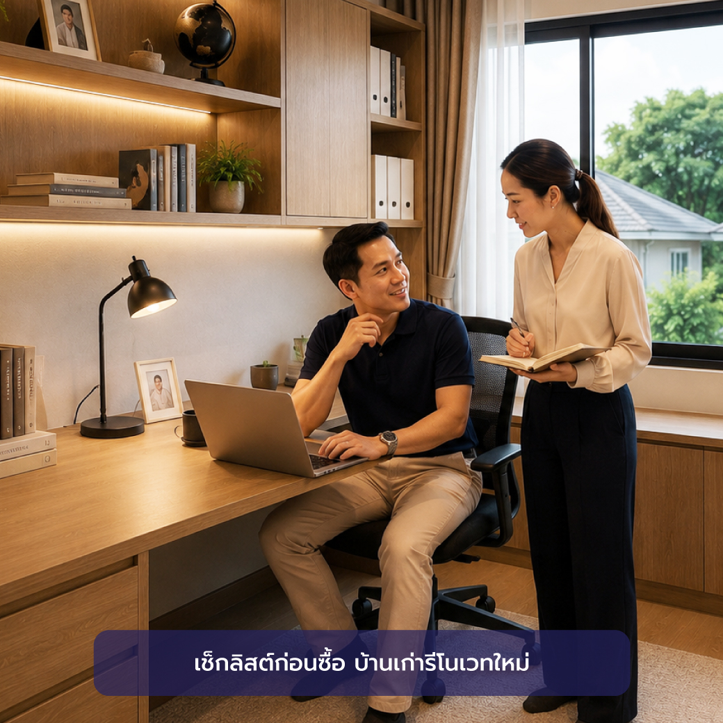 เช็กลิสต์ก่อนซื้อ บ้านเก่ารีโนเวทใหม่