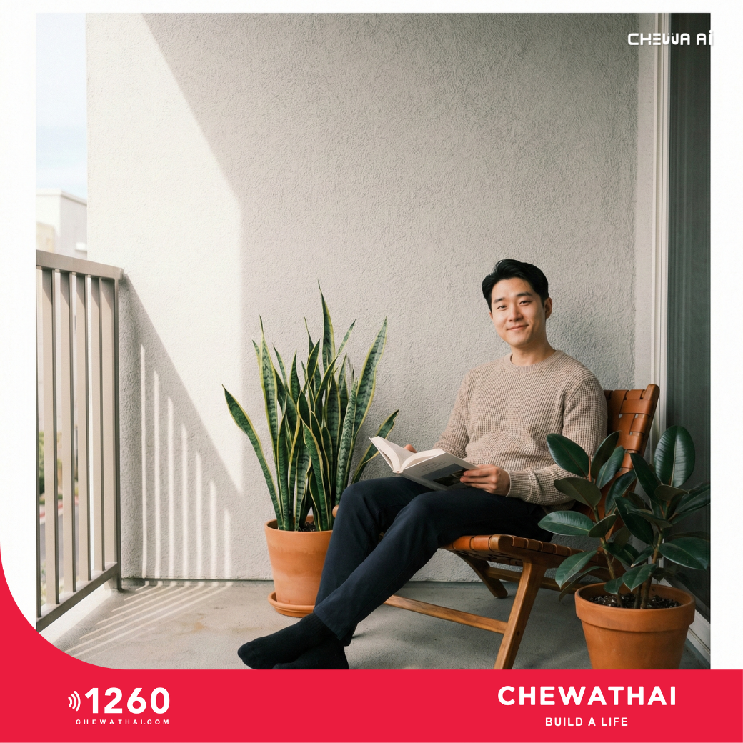เปลี่ยนระเบียงคอนโดให้กลายเป็นสวนลอยฟ้าใน 1 วัน