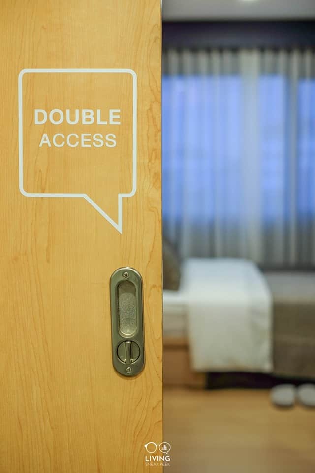 ห้องน้ำเป็นแบบ Double Access