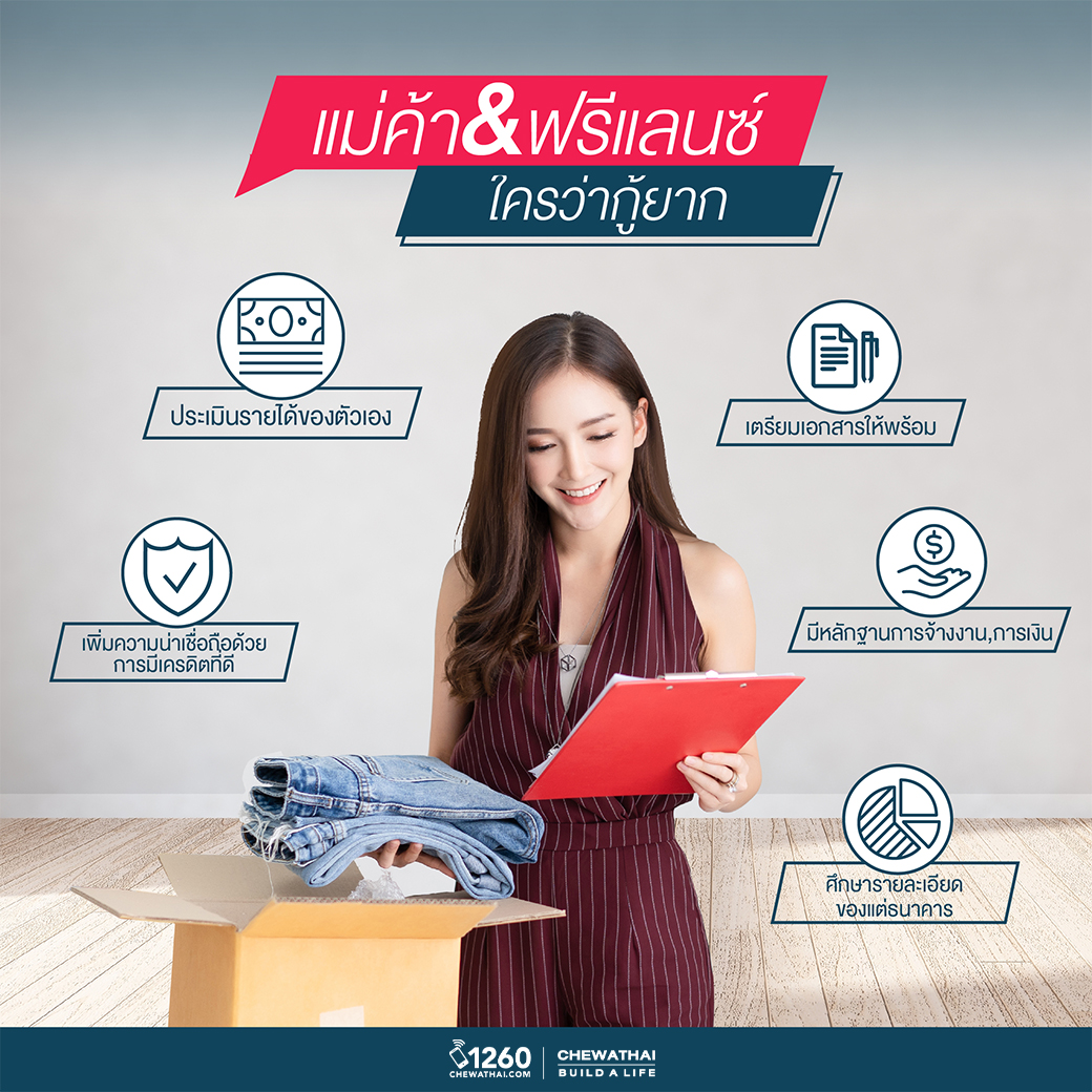 แม่ค้า & ชาว Freelance ใครว่ากู้ยาก?